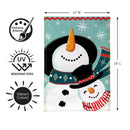 Snowman Pair Burlap Flag Garden