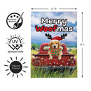 Merry Woofmas Burlap Garden Flag Garden