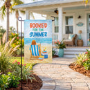 Booked For The Summer Burlap Garden Flag Garden