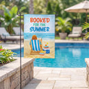 Booked For The Summer Burlap Garden Flag Garden