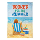 Booked For The Summer Burlap Garden Flag Garden