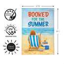 Booked For The Summer Burlap Garden Flag Garden