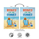 Booked For The Summer Burlap Garden Flag Garden
