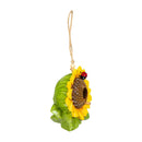 Hillside Pasture Bird House, Resin Hanging Sunflower