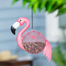 Palm Beach Bird Feeder, Metal Flamingo Seed Feeder