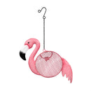 Palm Beach Bird Feeder, Metal Flamingo Seed Feeder