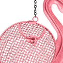 Palm Beach Bird Feeder, Metal Flamingo Seed Feeder