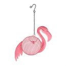 Palm Beach Bird Feeder, Metal Flamingo Seed Feeder