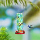 Cottage Garden Bird Feeder, Mosaic Glass Hummingbird Feeder