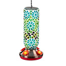 Cottage Garden Bird Feeder, Mosaic Glass Hummingbird Feeder
