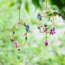 Cottage Garden Bird Feeder, Metal Hummingbird Swing, Asst of 2, CDU