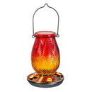 Cottage Garden Bird Feeder, Glass Hummingbird Feeder, Ombre Leaf