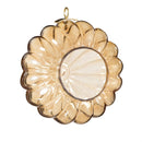 VivaStyle Bird Feeder, Round Glass, Amber
