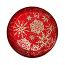 Feels Like the Holidays Bowl Glass Snowflakes, 6"W x 2.25"H