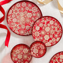 Feels Like the Holidays Bowl Glass Snowflakes, 6"W x 2.25"H