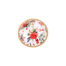 VivaStyle Poinsettia Bliss Bowl, Wood Bowl Set, Set of 3