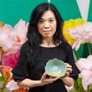 VivaStyle Bowl, Glass Salad Bowl, Tree, 5.7" D