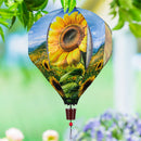 Golden Sunflower Field Balloon Spinner