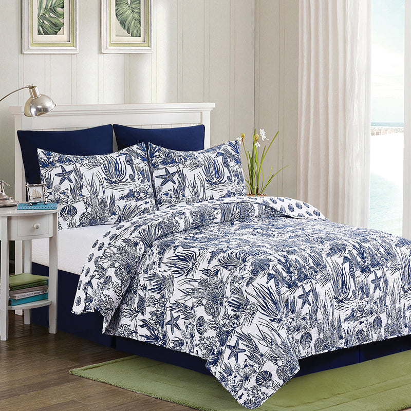 Reef Shores Twin Quilt Set