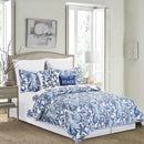 Blue Coast Shells Twin Bedspread