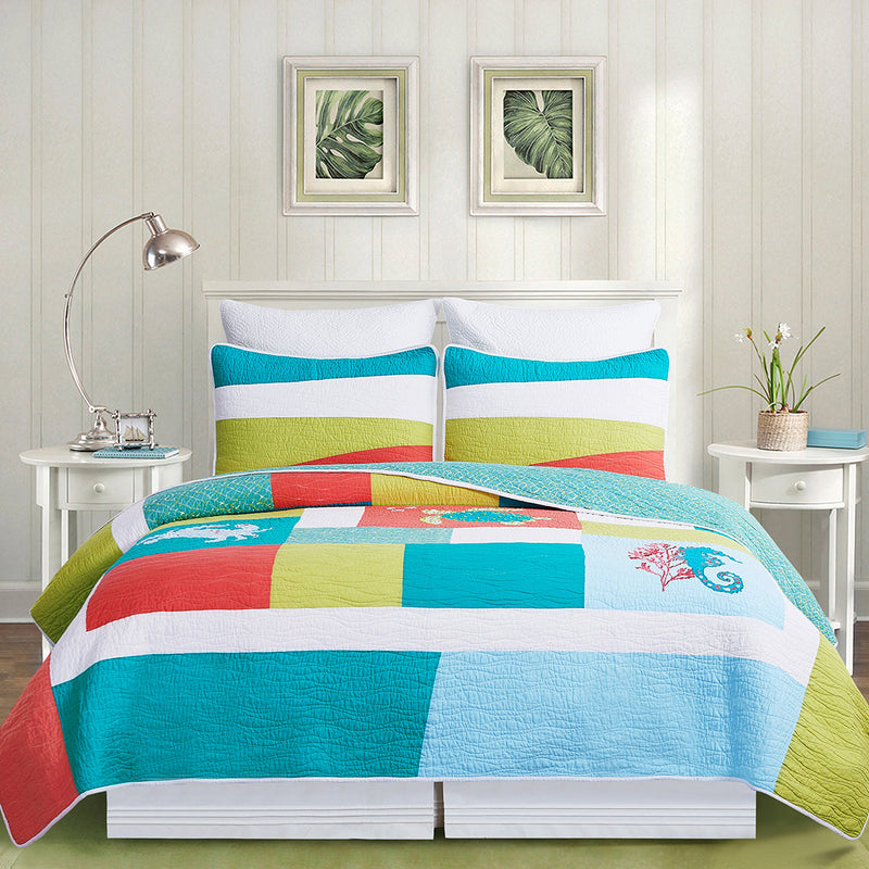 Santorini F/Q Quilt Set