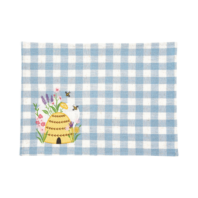Bee Happy in Blue Placemat