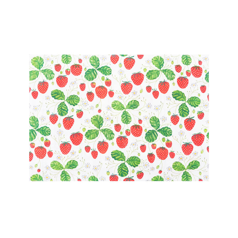 Strawberry Patch & Plaid Placemat