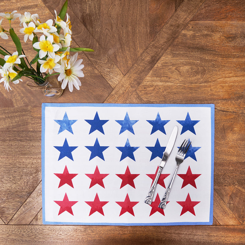Red, White & Pow Placemat