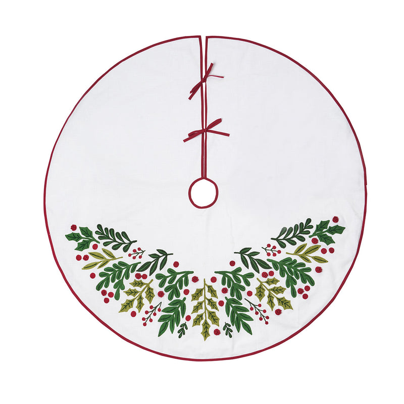 Botanical Christmas Tree skirt