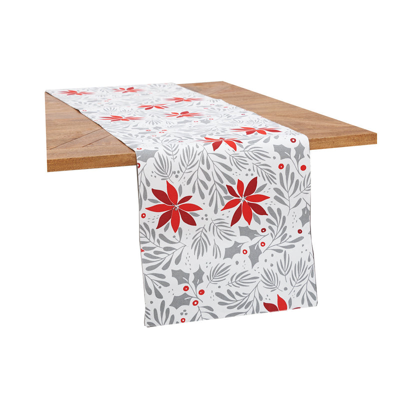 Poinsettia Christmas Runner
