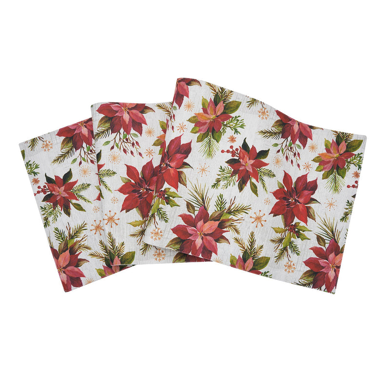 Poinsettia Christmas Runner