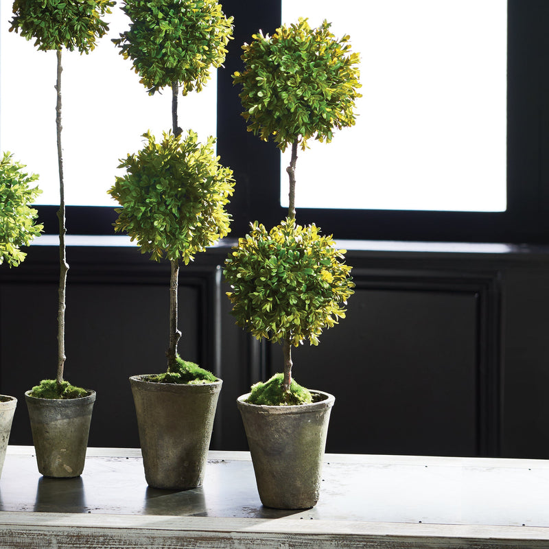 NAPA Home & Garden, Barclay Butera Faux Boxwood Topiary Potted Plant