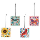 Folk Art Car Air Freshener, Asst of 4, CDU