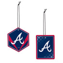 Atlanta Braves Air Freshener, Set of 2