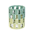 VivaStyle Veranda Garden Candleholder, Metal and Cotton Votive, Set of 2