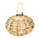 VivaStyle Water Hyacinth Solar Lantern, 14.3"H