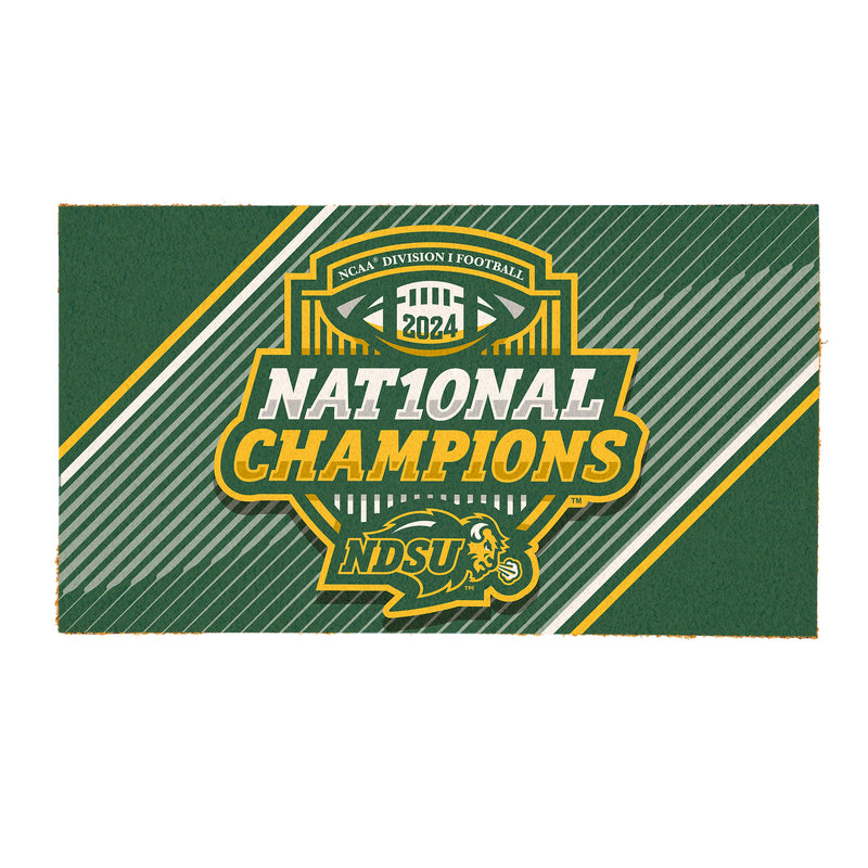 North Dakota State University FCS Champions Coir Mat, Full Color