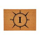 Coastal Coir Mat Compass Monogram 36x24"