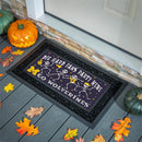 University Of Michigan Flocked Coir Halloween Sassafras Switch Mat, 22"x10"