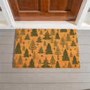 Shades of Emerald Coir Mat, 36"x24"