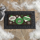Dallas Stars Holiday Flocked Coir Sassafras Switch Mat, 22"x10"