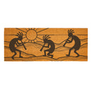 Southwest Sunrise Coir Mat, Kokopelli Trio, 60"x24"