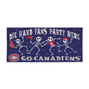 Montreal Canadiens Flocked Coir Halloween Sassafras Switch Mat, 22"x10"