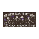 Colorado Rockies Flocked Coir Halloween Sassafras Switch Mat, 22"x10"