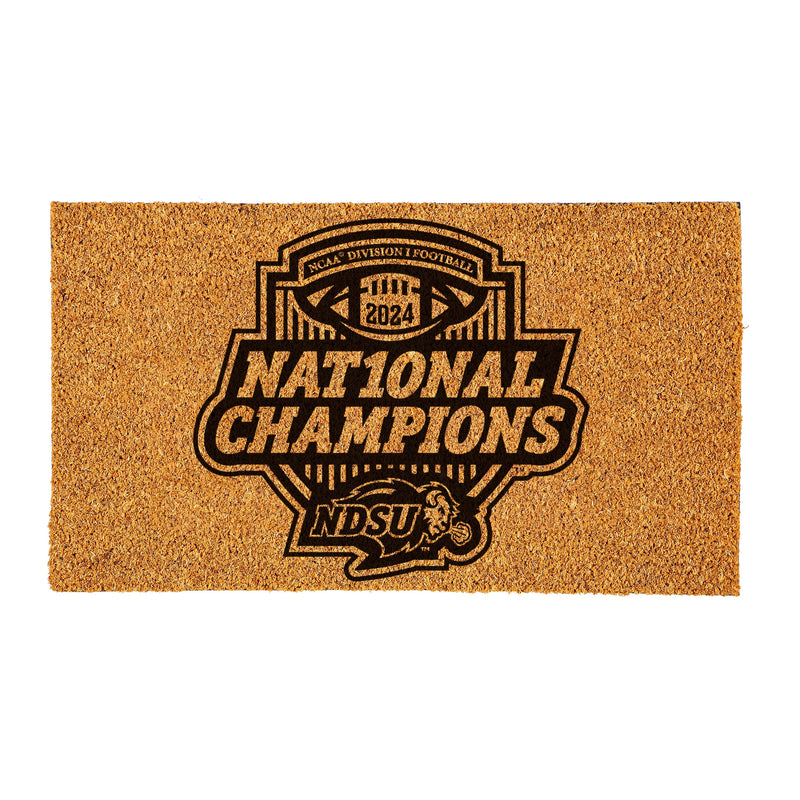 North Dakota State University FCS Champions Coir Mat, One Color