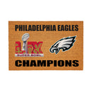 Philadelphia Eagles Super Bowl 59 Champions Large Coir Mat, 36"x24"