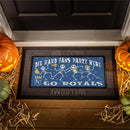 Kansas City Royals Flocked Coir Halloween Sassafras Switch Mat, 22"x10"