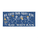 Kansas City Royals Flocked Coir Halloween Sassafras Switch Mat, 22"x10"