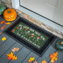 University of Miami Flocked Coir Halloween Sassafras Switch Mat, 22"x10"