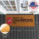 Carolina Hurricanes 2026 Stanley Cup Champions 60"x24" Full Coir Doormat, Full Color